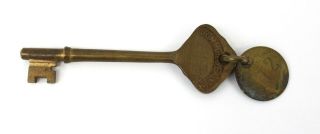 Antique Fall River Line Steamship Brass Stateroom Key The Commonwealth Room 412
