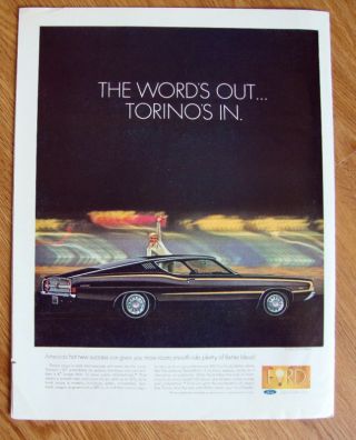 1968 Ford Torino Gt Fastback Ad The Word 