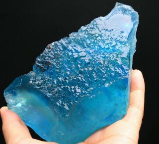 936g Rare Beauty Ladder - like Blue Green Fluorite Crystal Mineral Specimen/China 2