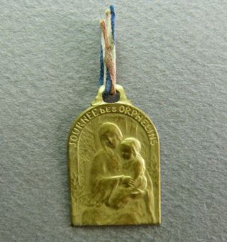 Wwi French Patriotic Brass Pendant Medal 1916 France By Foerster