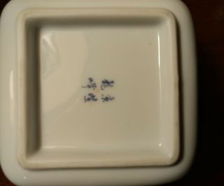Square Asian Porcelain Dish 3