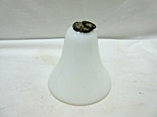 Vintage Milk Glass Smoke Bell For Hanging Oil Lamp