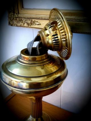 Vintage Duplex brass oil Lamp. 3