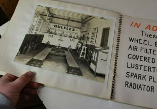 Rare Vintage Gulf Oil Gas Service Station Photo Album 1940s 20,  Photos