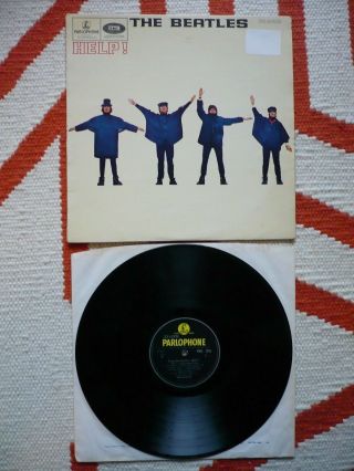 The Beatles Help Vinyl Uk 1965 1st Press Mono Lp Xex 549 - 2 / 550 - 2 Kt Vg,  /exc