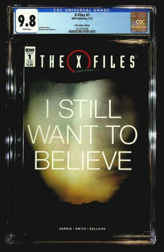 X - Files 1 Cgc 9.  8 Harris,  Smith,  Subscription Edition