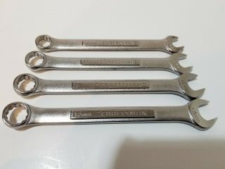 Vintage Craftsman Usa Metric Combination Wrench Set 10mm - 13mm Va Series 12 Pt