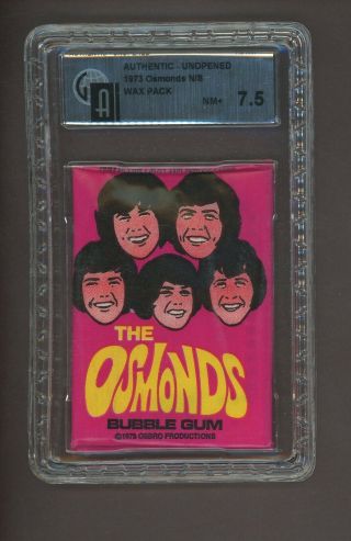 1973 The Osmonds Wax Pack Gai 7.  5 Nm,