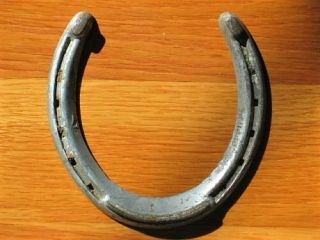 9 Lucky Aluminum - No - Rust La Thoroughbred Worn Horseshoes Winning Race Horses