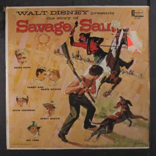 Walt Disney: The Story Of Savage Sam Lp (sl Foxing Where Shrink Missing)