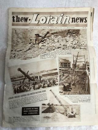 Vintage Thew Lorain News Thew Shovel Company Heavy Construction News (paper)