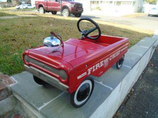 Amf Fire Chief Pedal Car No.  503 Vintage 1960s