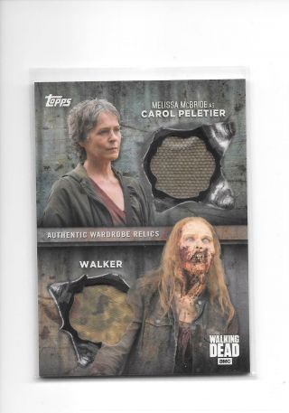 The Walking Dead Season 6 Carol Peletier Walker Dual Costume Relic 21/25