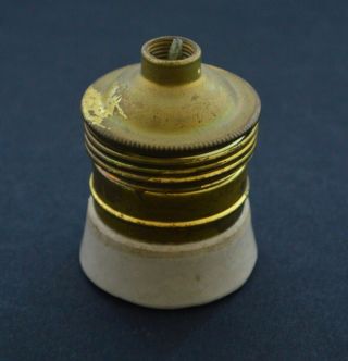 Vintage Antique Porcelain Brass Salvage Light Socket Lighting Light Lamp Part