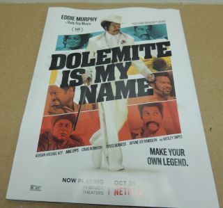 2019 Print Ad Poster Dolemite Is My Name Eddie Murphy Netflix & Clipping