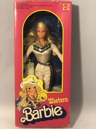 Mattel 1980 European Western Barbie Doll 3469 Busy Hands Superstar Face