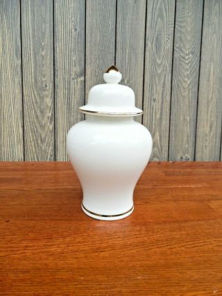 Vintage Ceramic Ginger Jar with Lid Birds Fine China Jay Japan 3