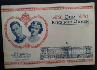 Scarce 1937 Great Britain Wd & Ho Wills Coronation Of Gvi Booklet With 50 Cards