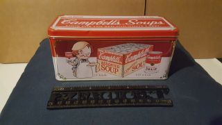 Vintage Campbell Soup Kids Cracker Tin - Collectible