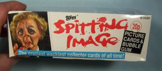 RARE ☆ TOPPS ☆ Spitting Image ☆ TV Show Trade Cards ☆ Factory Box ☆ L@@K 2
