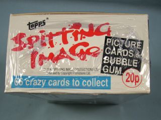 RARE ☆ TOPPS ☆ Spitting Image ☆ TV Show Trade Cards ☆ Factory Box ☆ L@@K 3