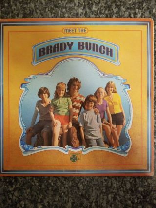 Vtg 70s Meet The Brady Bunch Tv 1972 Lp Vinyl Record Album 33 Rpm