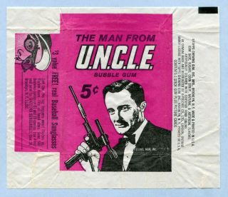 Vintage - 1965 - Topps - The Man From Uncle Wrapper