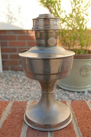 VINTAGE MID 20TH C ALADDIN 21 OIL LAMP with LOX - ON GALLERY - FREEPOST TO UK 3