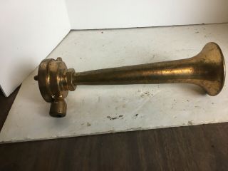 Vintage All Brass 12 Inches Ships Boat Yacht Railroad Locomotive Air Horn Siren