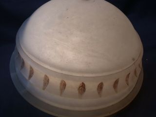 Cut 9 7/8 " Decorated Marble Alabaster Lamp Chandelier Shade $9.  99