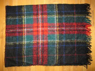 Vintage Mohair Wool Blanket By Ladage & Oelke 80 Mohair And 20 Wool - 57 " X75 "