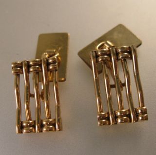 Vintage Kreisler Art Deco Gold Filled Cuff Links Antique Jewelry Men 