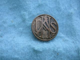 Wwi Enlisted Collar Disk Us National Army Insignia Screw Back Ww1