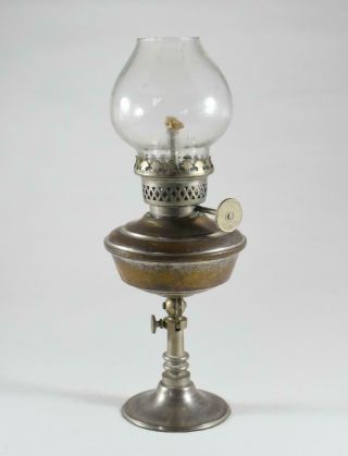Vintage Luna Miniature Folding Oil Lamp