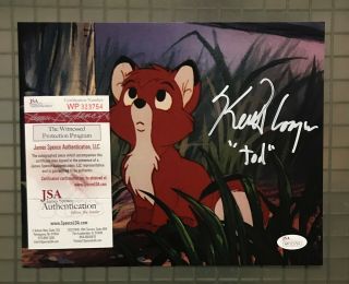 Keith Coogan Signed Fox And The Hound " Young Tod " 8x10 Photo Jsa Witnessed