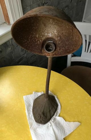 Vintage Industrial Cast Iron Base Adjustable Desk Lamp