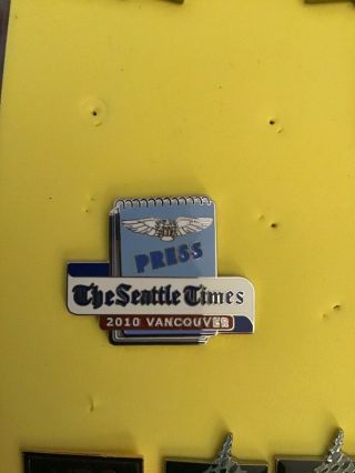 2010 Vancouver Olympics The Seattle Times Press Media Olympic Pin