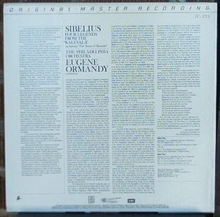 Audiophile Japanese MFSL Half Speed Eugene Ormandy Sibelius Four Legends - NM 2