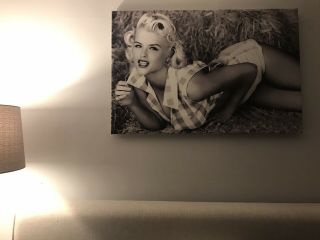 Anna Nicole Smith 90s Guess Jeans Ad Rare Canvas Marilyn Monroe