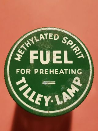 Vintage Tilley Lamp Methylated Spirit Jar & Pre - Heater