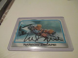 Mark Hamill Signed Autographed Star Wars " Narrow Escape " Card