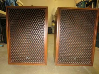 Vintage Sansui Sp3000 Speakers.  5 Way 6 Speakers Wood Cabinet -