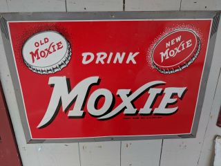 Antique Vintage Moxie Soda Cola Sign Donaldson