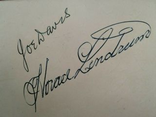 Joe Davis & Horace Lindrum - Signed - World Snooker Champion - Autograph - 1950s