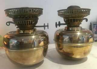 Brass Drop In Oil Lamp Founts With Burners