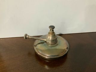Vintage Sheridan Silver E.  P.  S.  Oil Lamp