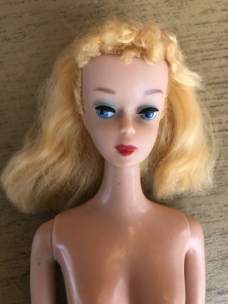 Vintage Blonde Ponytail Barbie Poodle Bangs,  Transitional No 3/4
