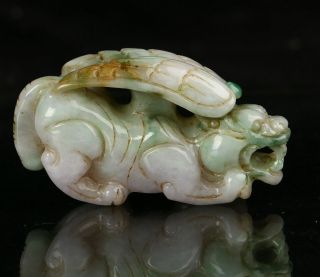 Cert ' d 3 Color Nature Grade A jadeite Jade Statue Sculpture PiXiu 貔貅 r07582231 3