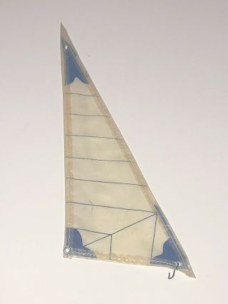 Vintage Keystone Toy Sail Boat Jib Approximately 8” X 3 1/2”