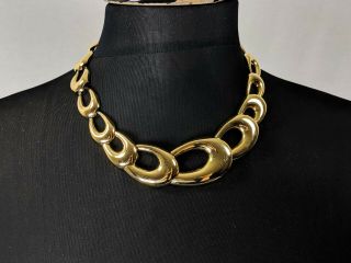 Opulent Vintage Gold - Tone Collar Necklace Signed Coro Jewellery